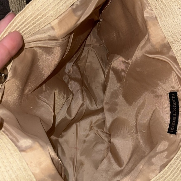 Bijoux Terner Snap Top Shoulder Bag-100% Paper-Natural Beige Color-GUC - Picture 14 of 16